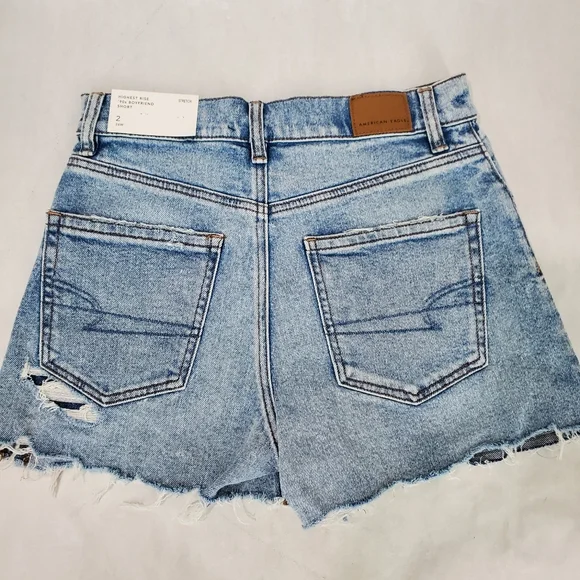 NWT American Eagle Outfitters Highest Rise 90’s Boyfriend Short Stretch SZ 2/26W - Picture 2 of 14
